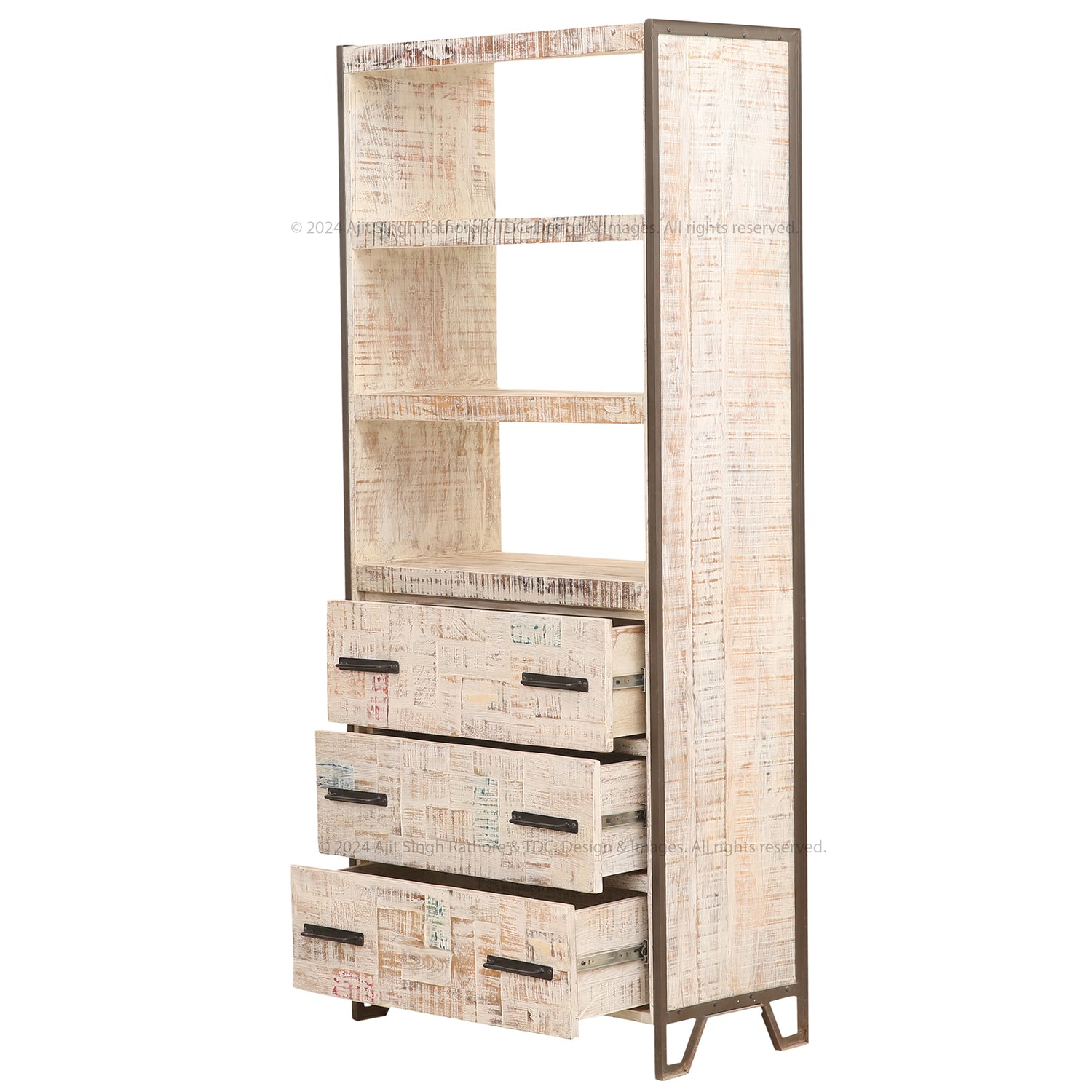 Lakehurst Vintage Fusion Solidwood Bookshelf