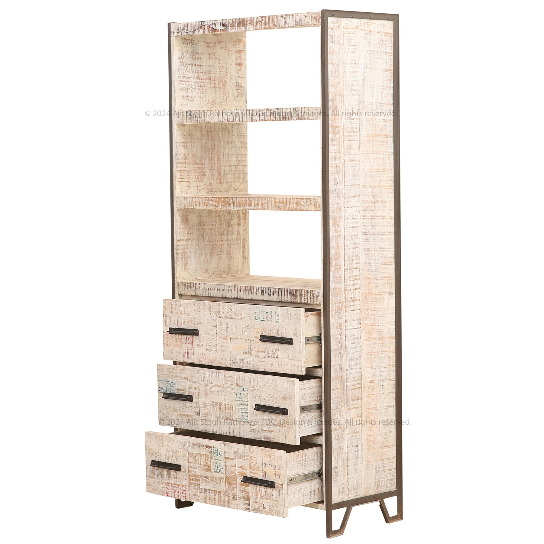 Lakehurst Vintage Fusion Solidwood Bookshelf