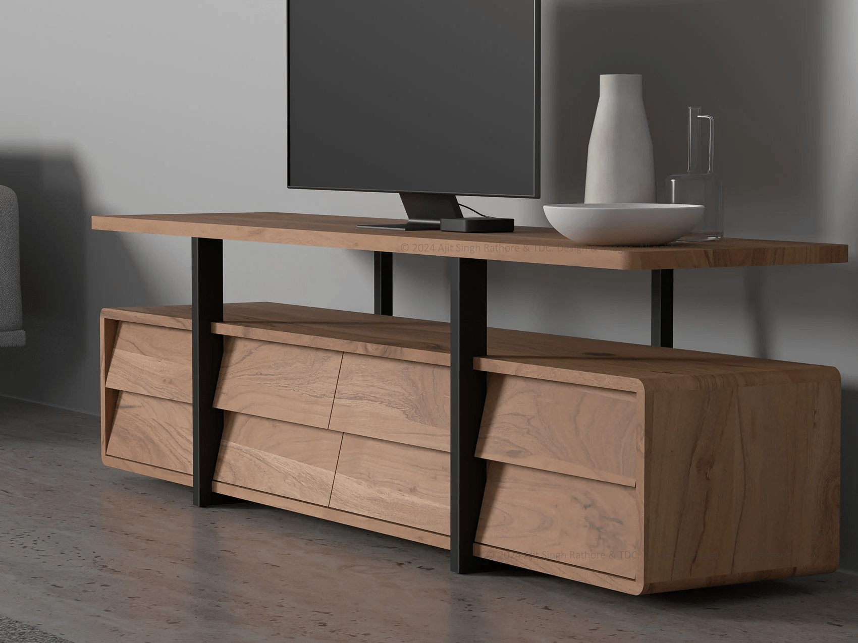 Sonoma Solid Wood TV Stand & Media Center