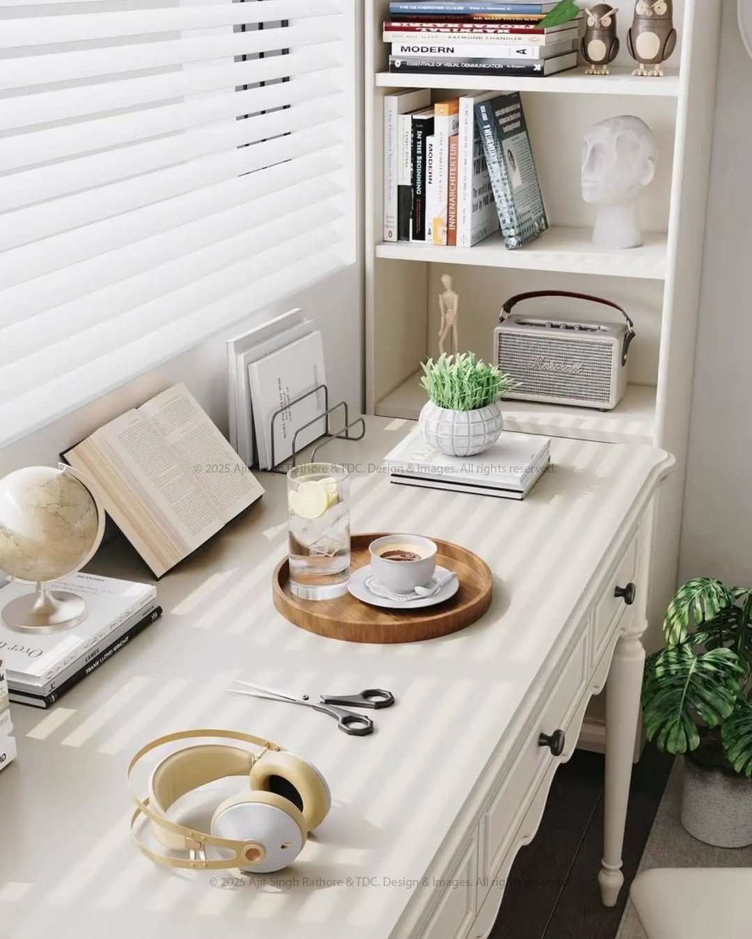 Birmingham Heirloom Writing Secretary Desk & Chair Set