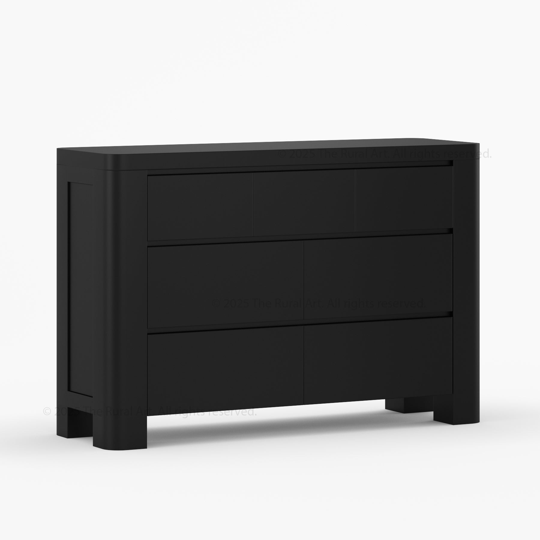 Levittown Solid Wood 6-Drawer Dresser Storage Chest