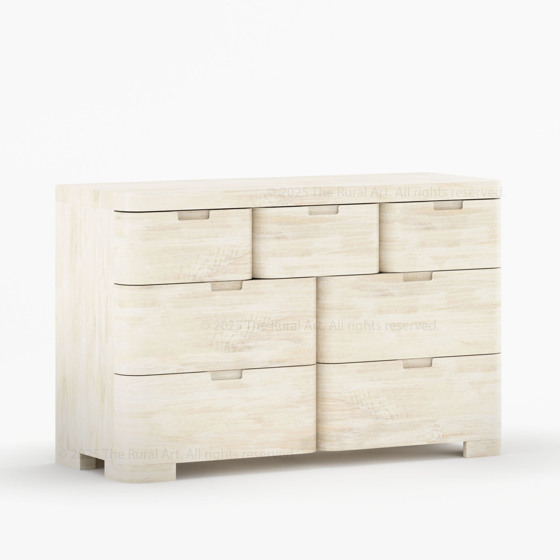 Beverly 6-Drawer Dresser | Solid Wood with Rounded Corners