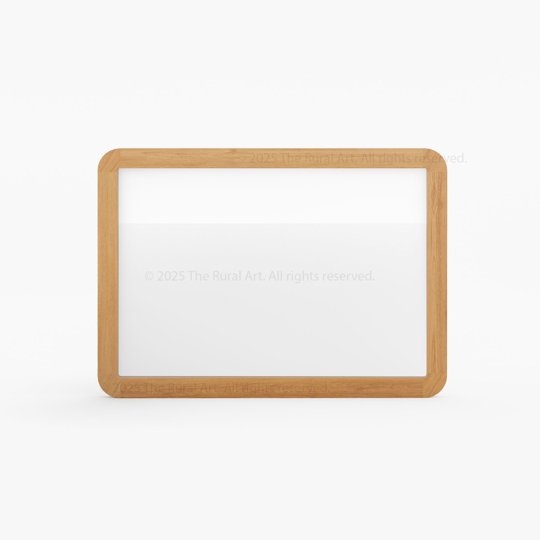 Beverly Wall Mirror | Rounded Solid Wood Frame in Natural Finish