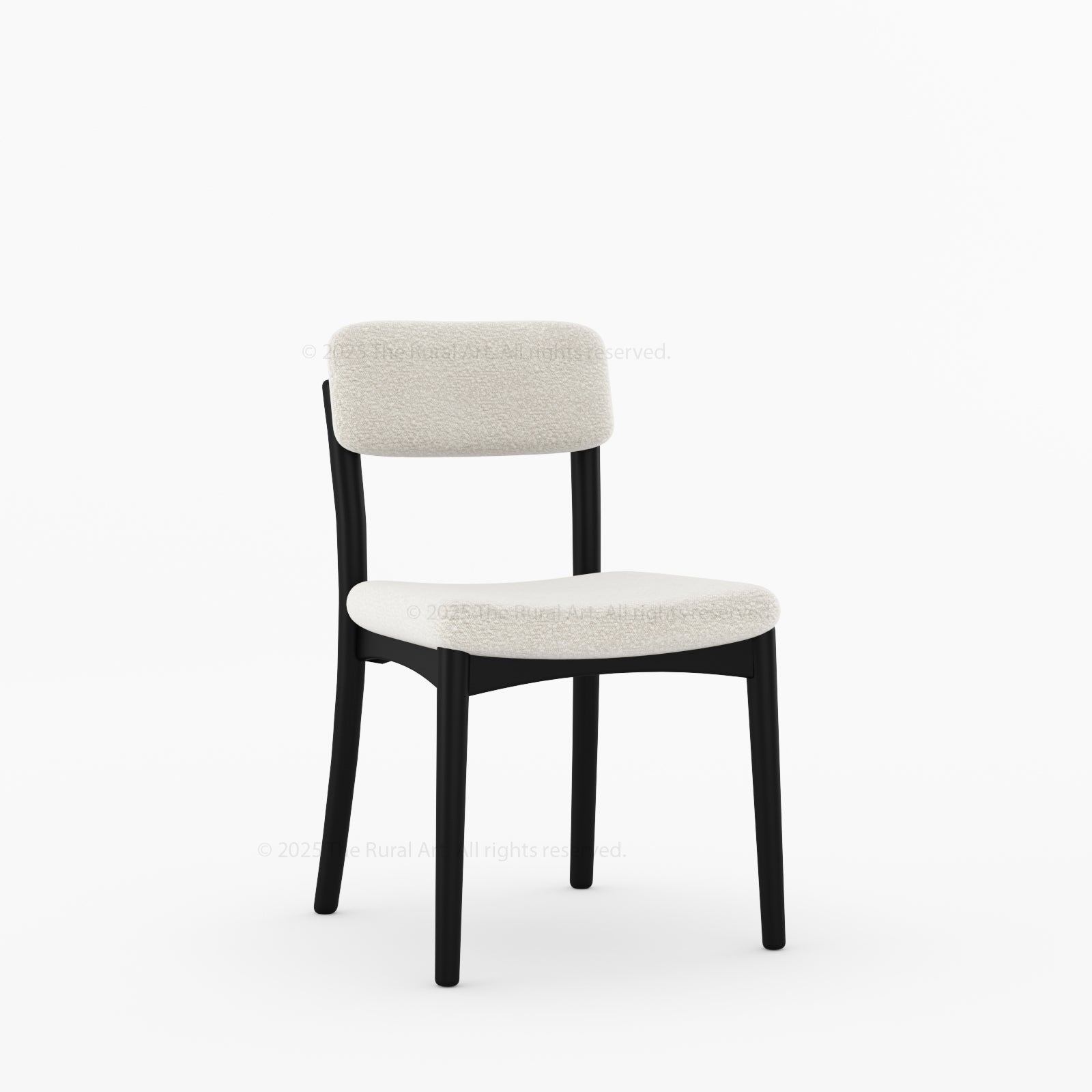 New York Modern Dining Chair | Solid Wood Frame with Bouclé Upholstery