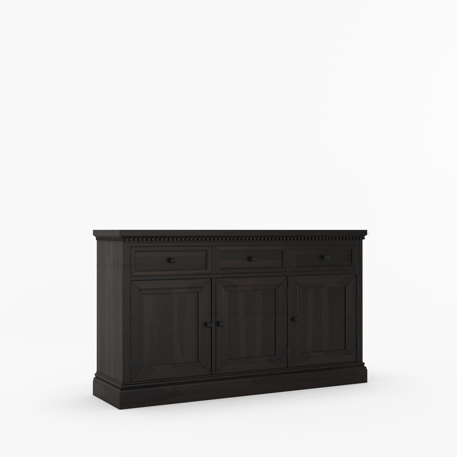 Crossett Solid Wood Sideboard Buffet in Weathered Drift Finish