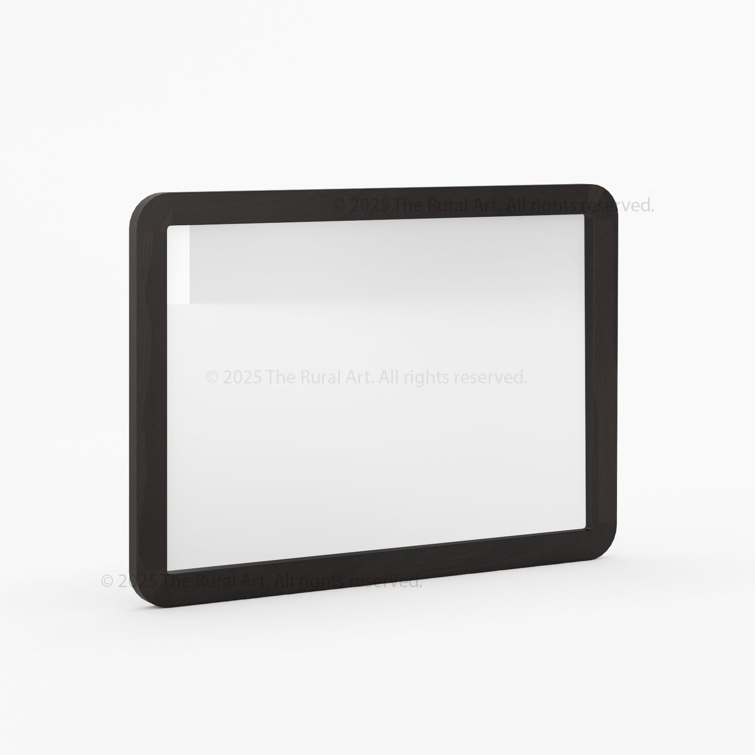 Beverly Wall Mirror | Rounded Solid Wood Frame in Natural Finish