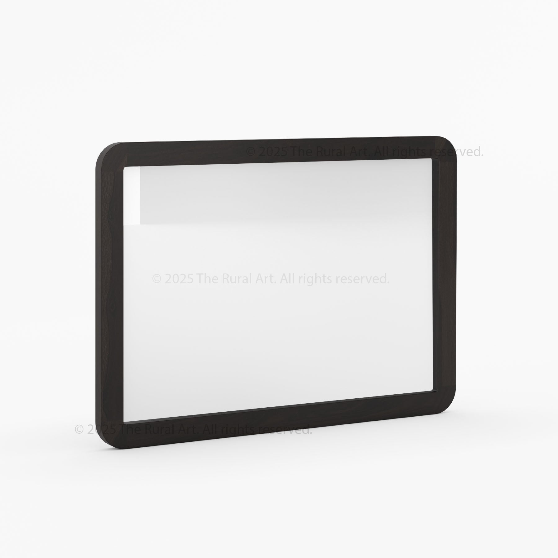 Beverly Wall Mirror | Rounded Solid Wood Frame in Natural Finish