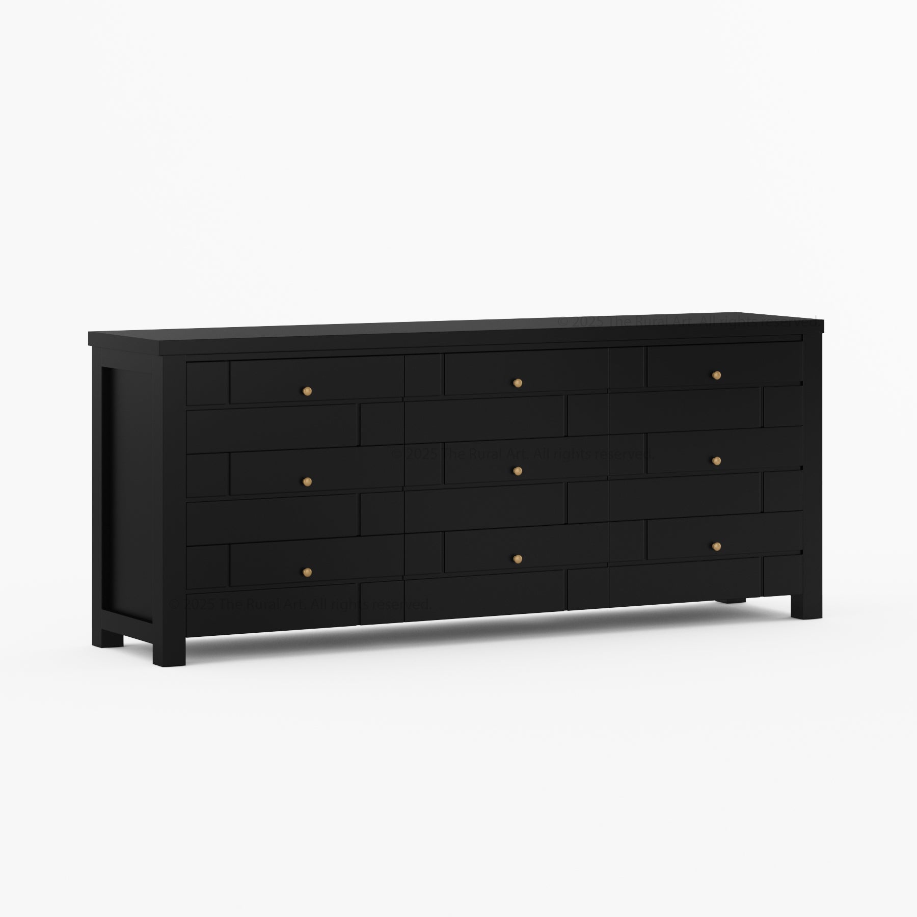 Princeton Solid Wood Dresser with Geometric Detailing