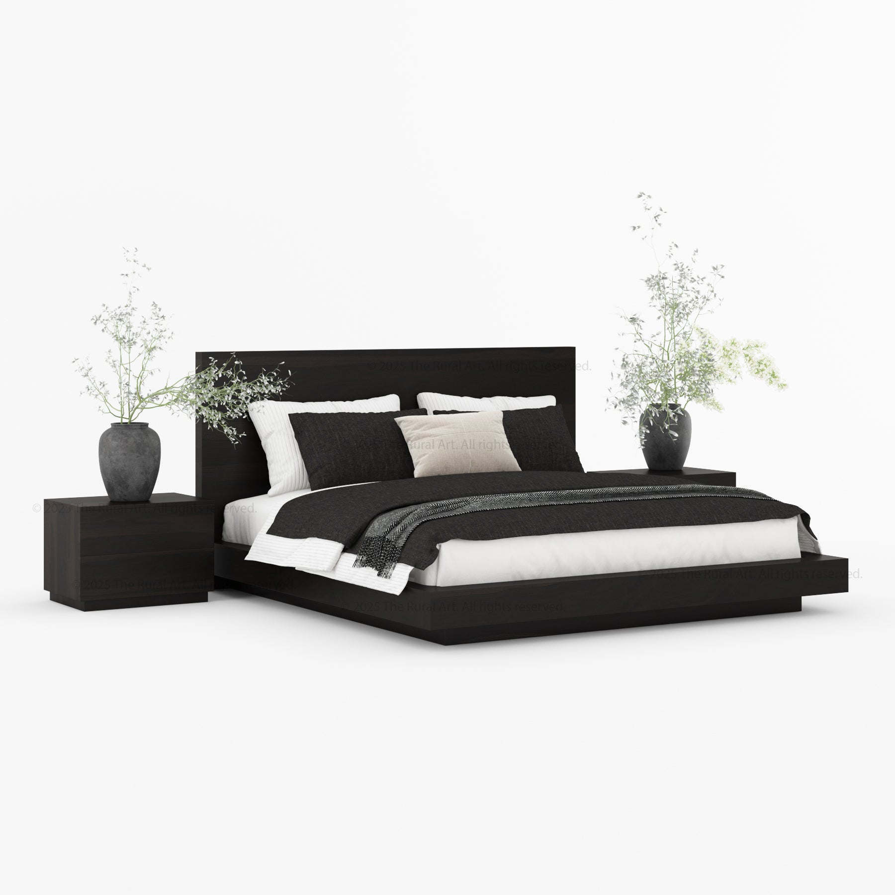 Kingston Modern Solid Wood Platform Bed