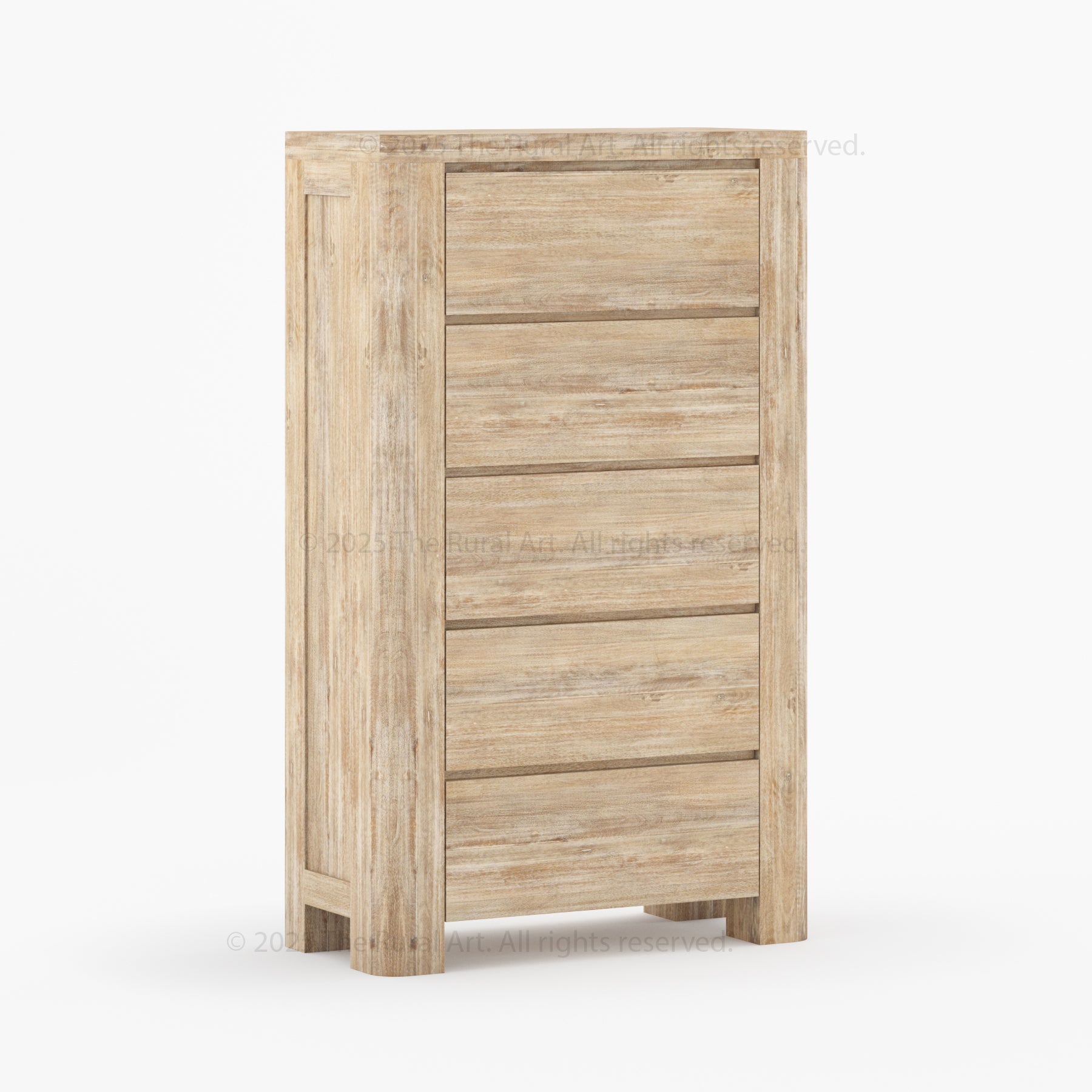 Levittown Solid Wood 6-Drawer Dresser Storage Chest