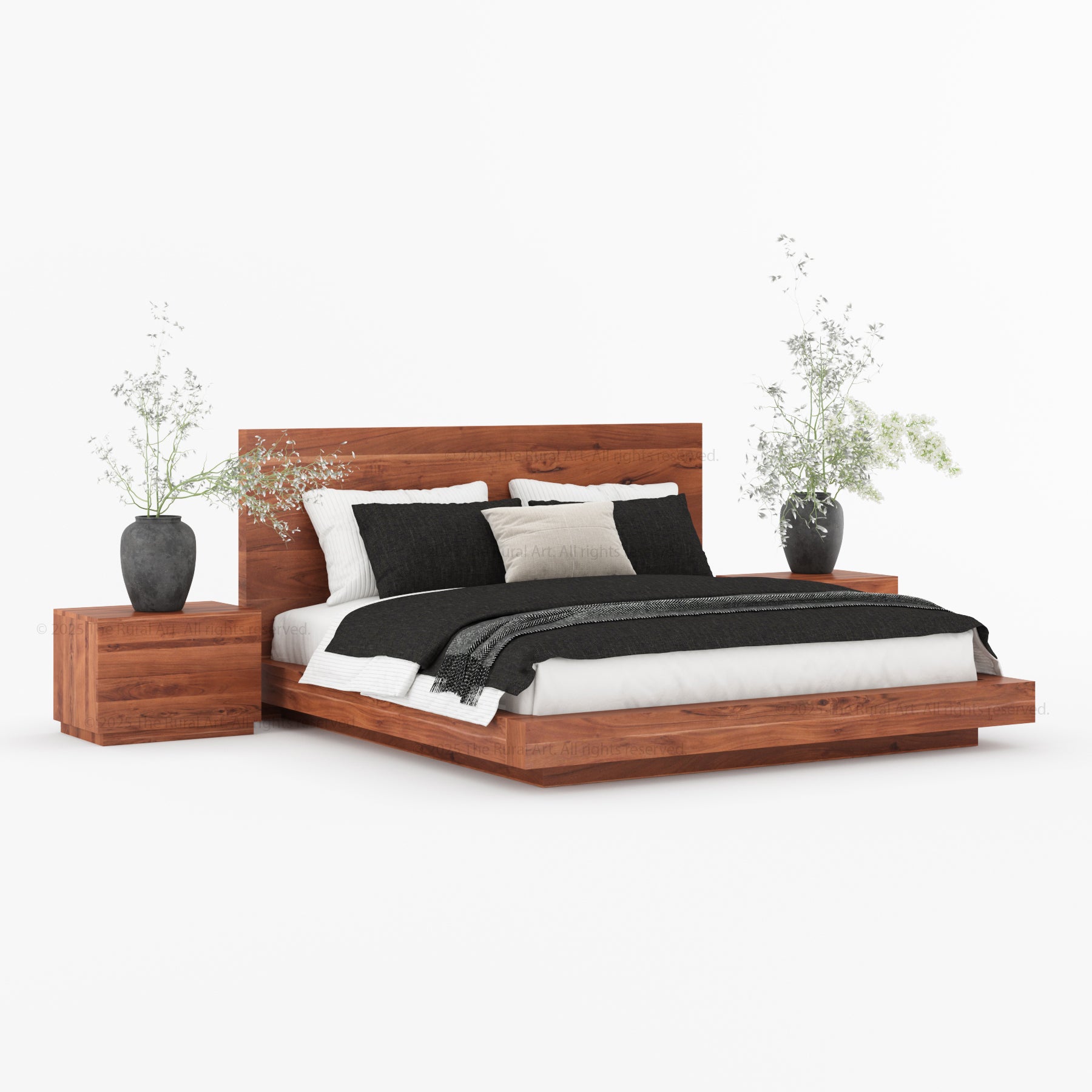 Kingston Modern Solid Wood Platform Bed