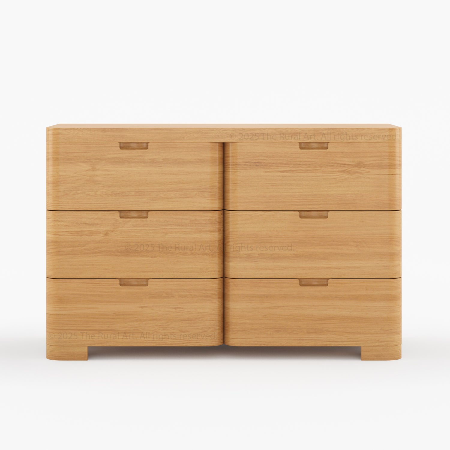 Beverly 6-Drawer Dresser | Solid Wood with Rounded Corners