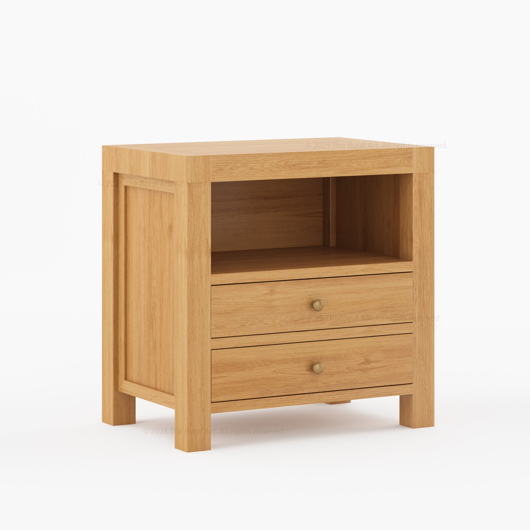 Orlando Solid Wood Canopy Platform Bedroom Set With Dresser, Nightstand, Bedside Bench & Mirror