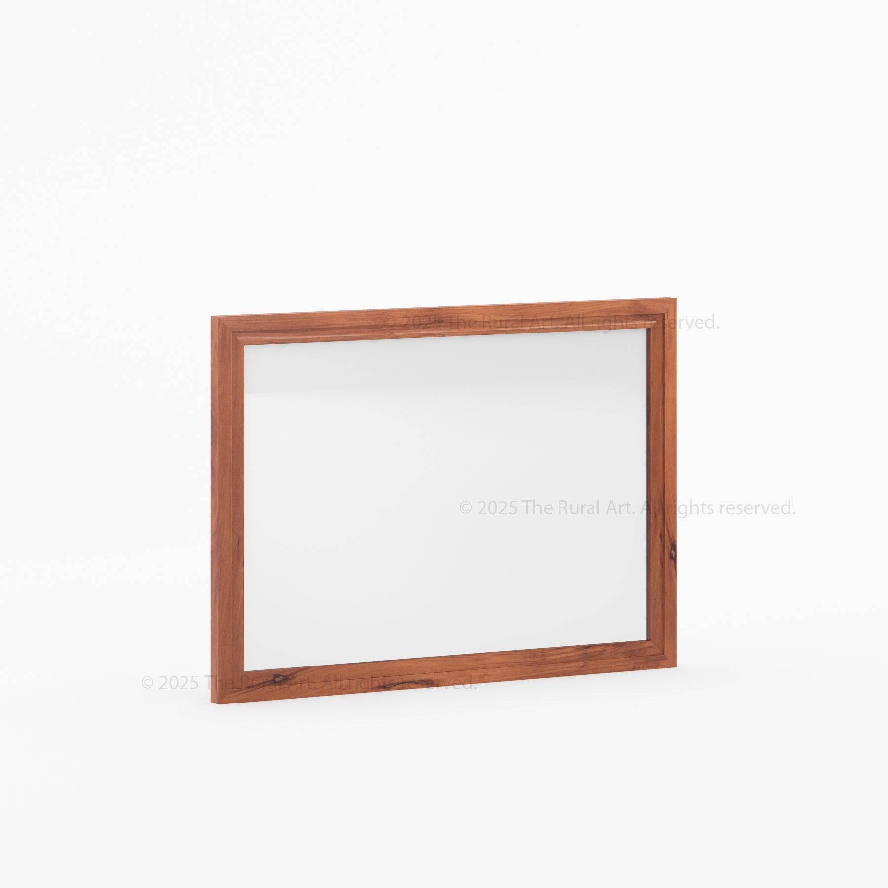 Solid Wood Framed Wall Mirror with Clean Edge Detailing