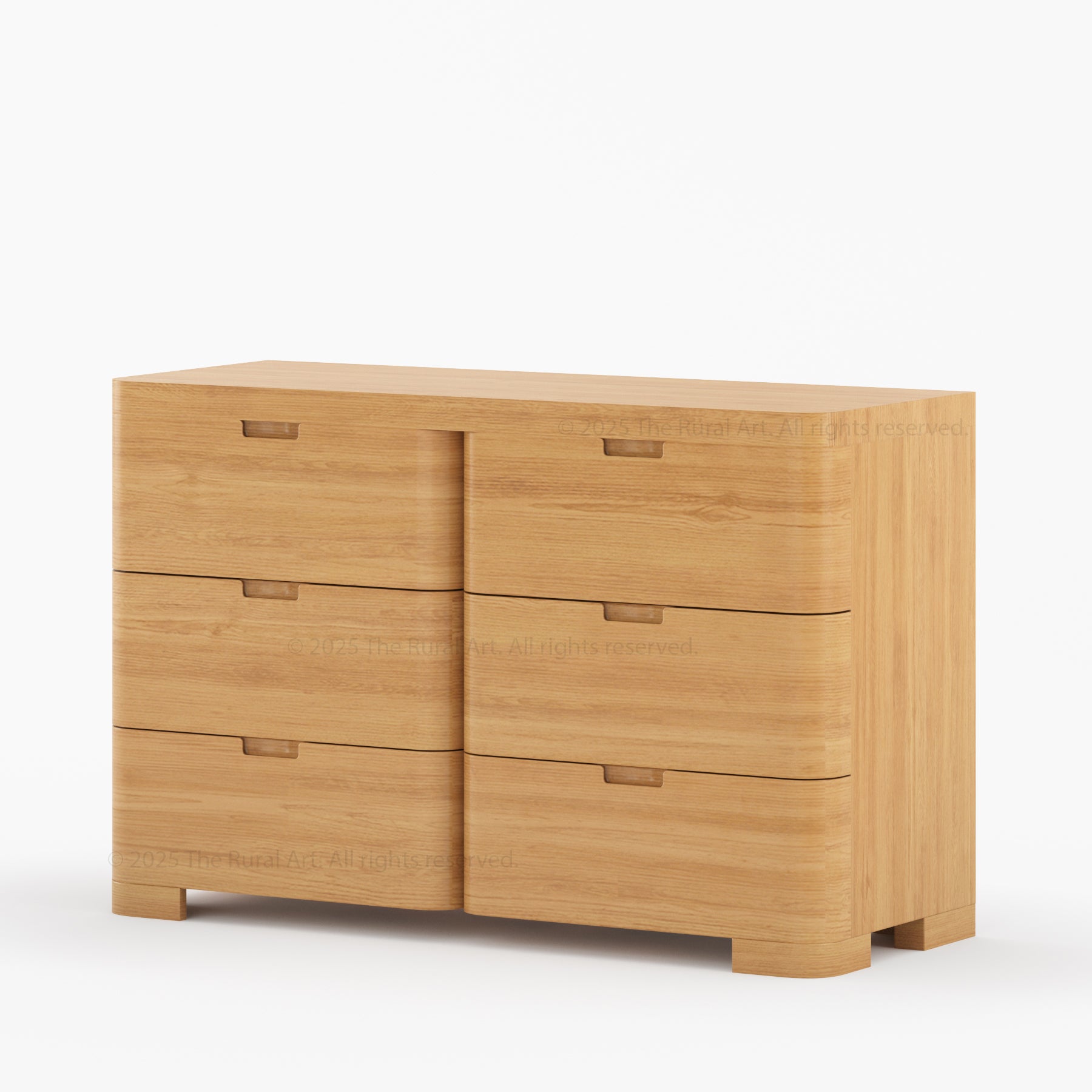Beverly 6-Drawer Dresser | Solid Wood with Rounded Corners