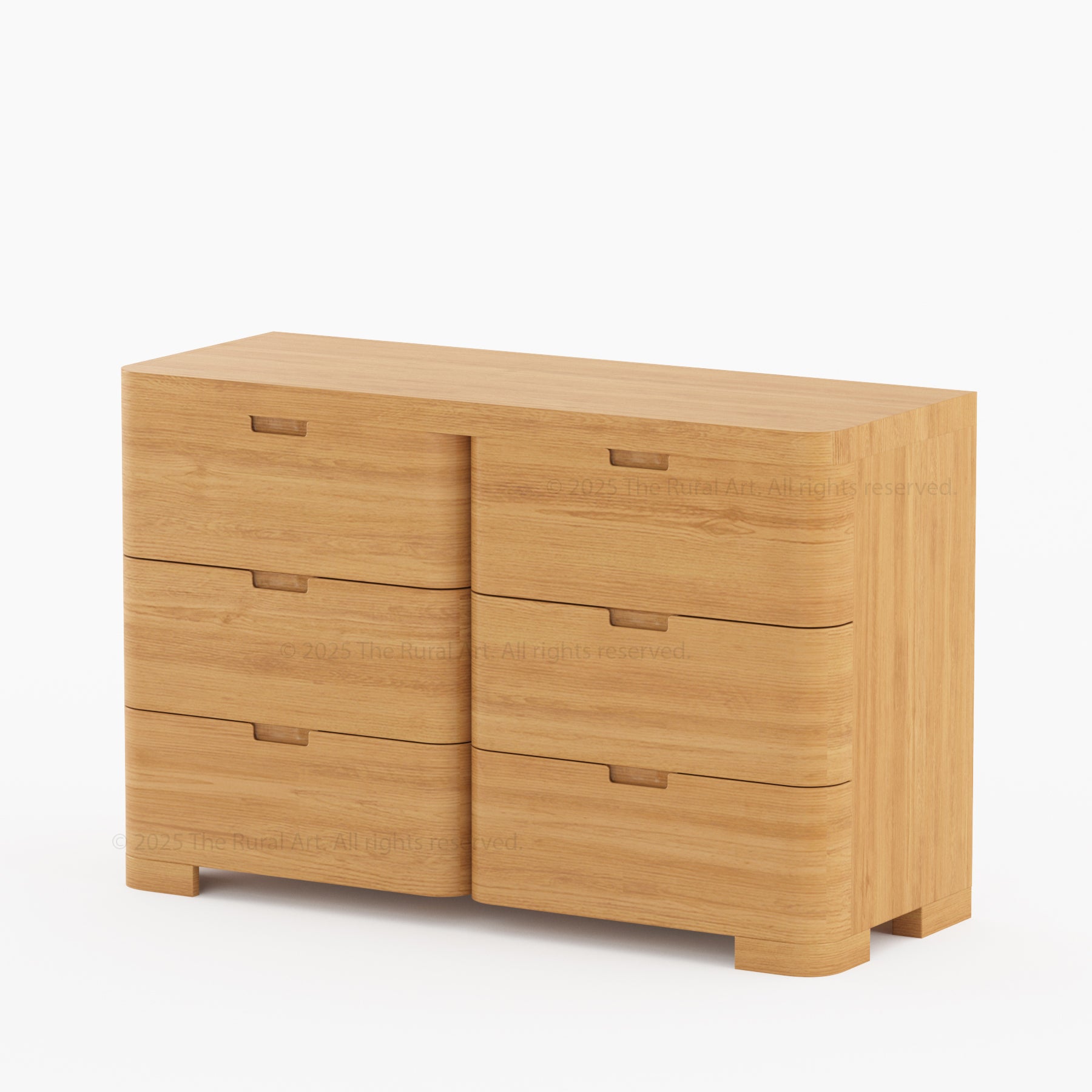 Beverly 6-Drawer Dresser | Solid Wood with Rounded Corners