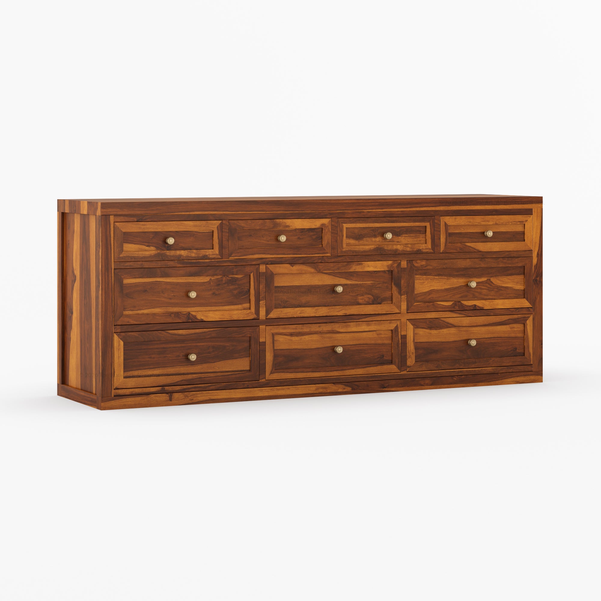 Seward Solid Wood Dresser with Panel Detailing