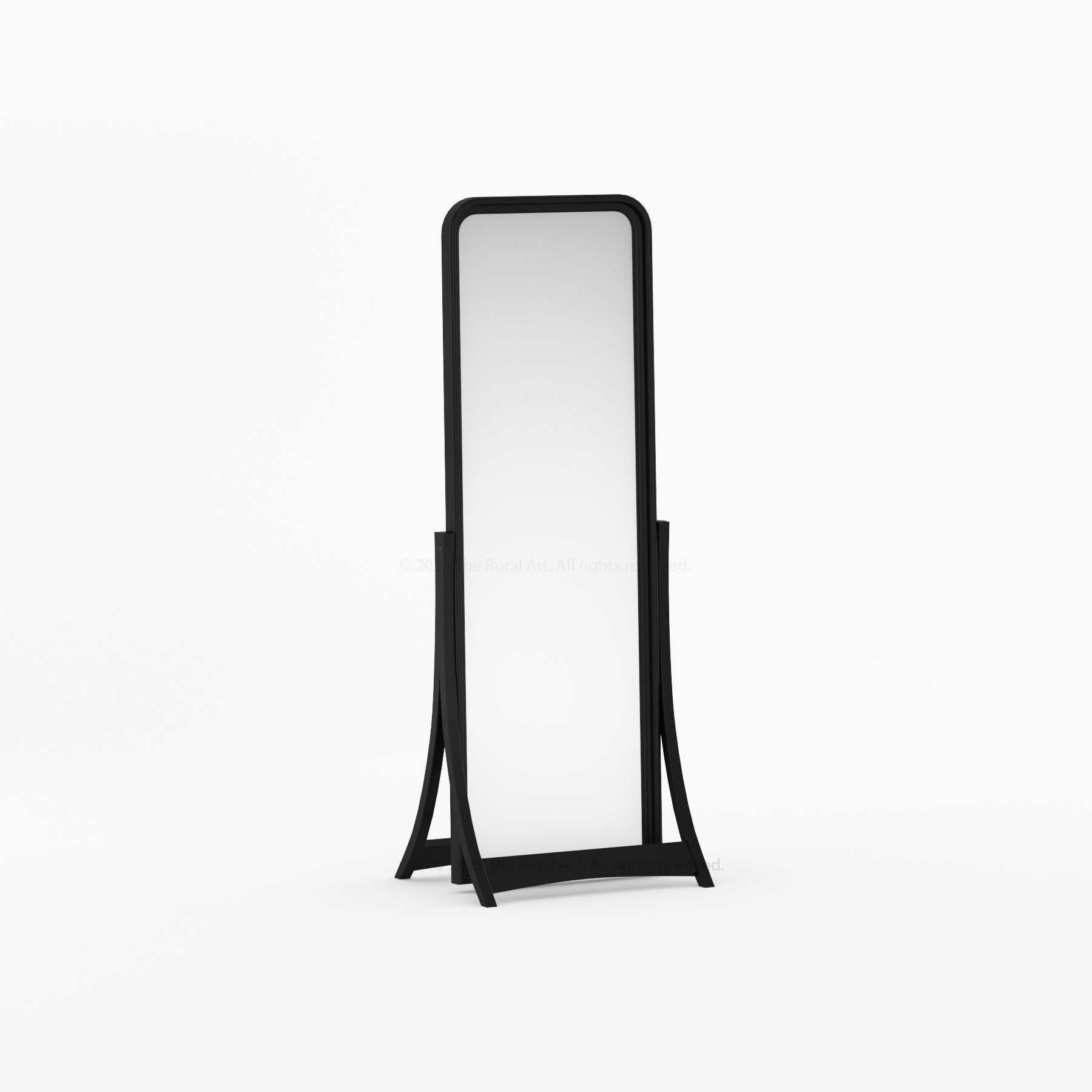 Garland Solid Wood Full-Length Freestanding Dressing Mirror with Rounded Frame