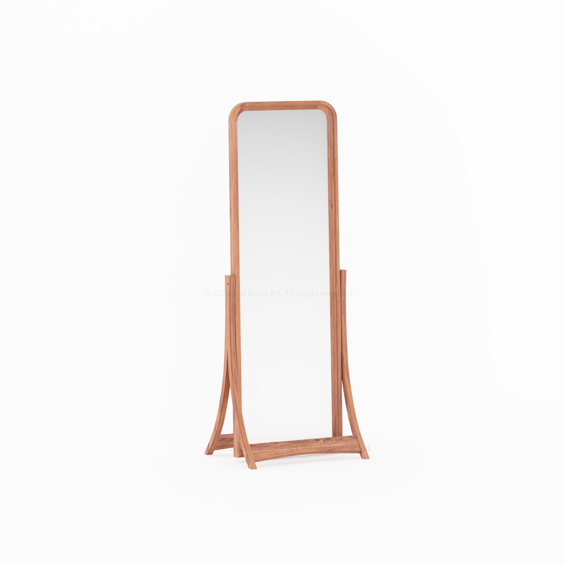 Garland Solid Wood Full-Length Freestanding Dressing Mirror with Rounded Frame