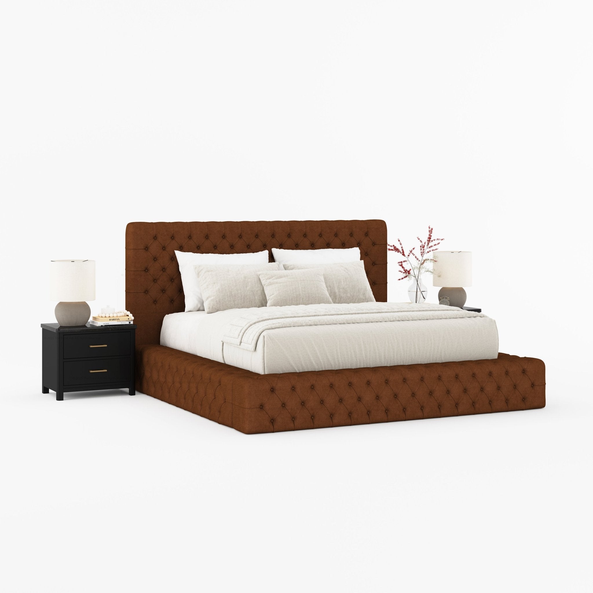Sebring Boucle Upholstered Bed