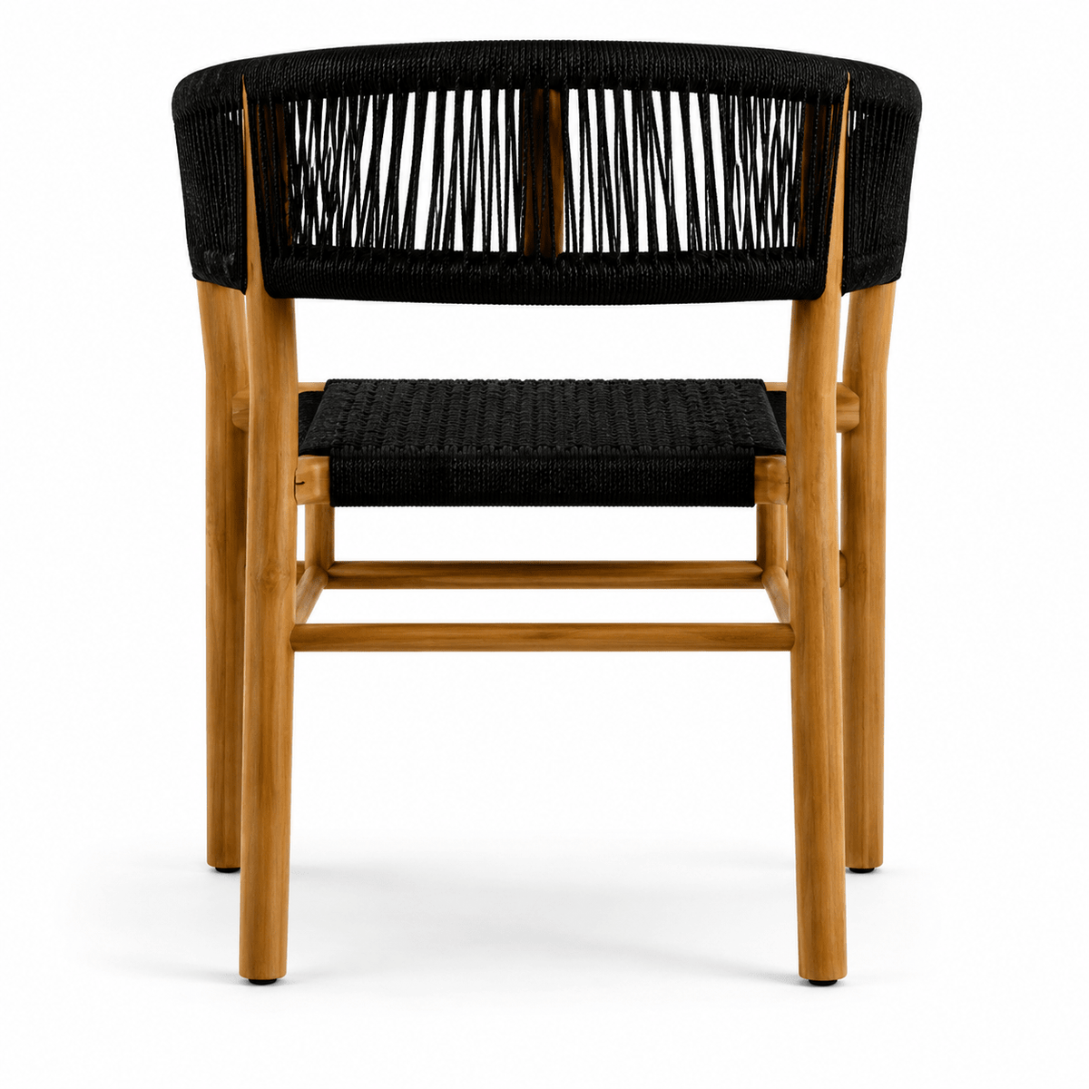 Valdez Solid Teak Wood Rope Dining Chair
