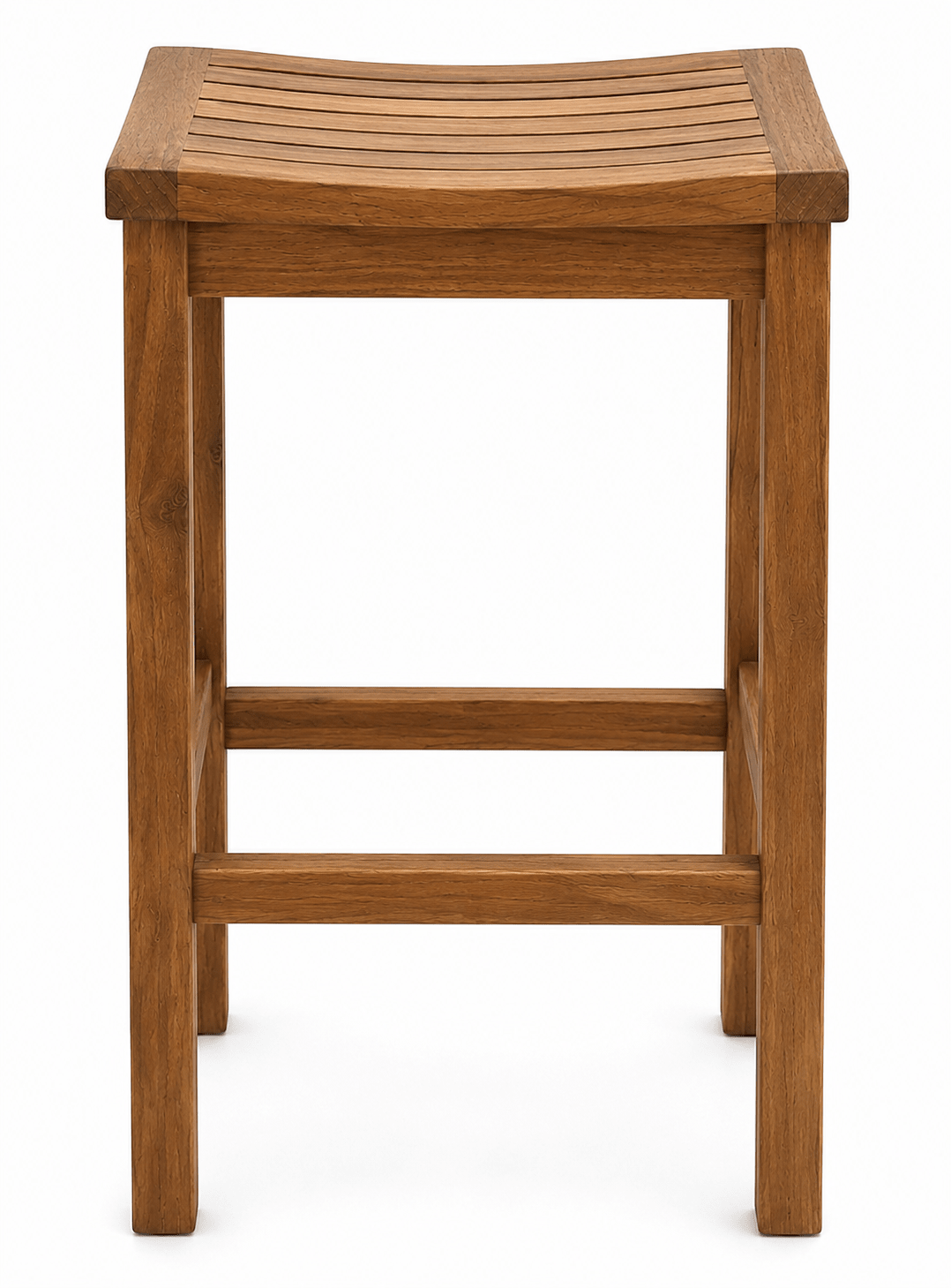 Homer 3-Piece Solid Teak Wood Outdoor Bar Table and Stool Set