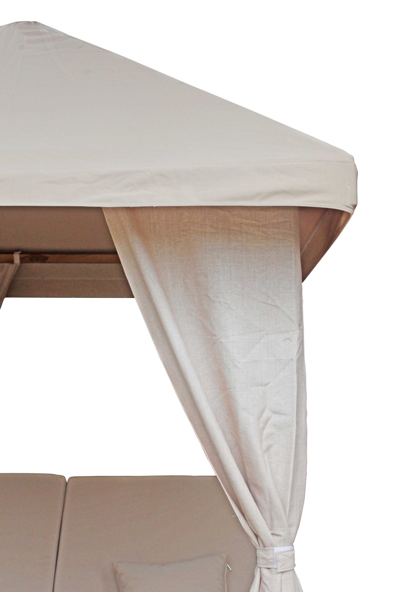 Santorini Outdoor Canopy Daybed with Adjustable Loungers