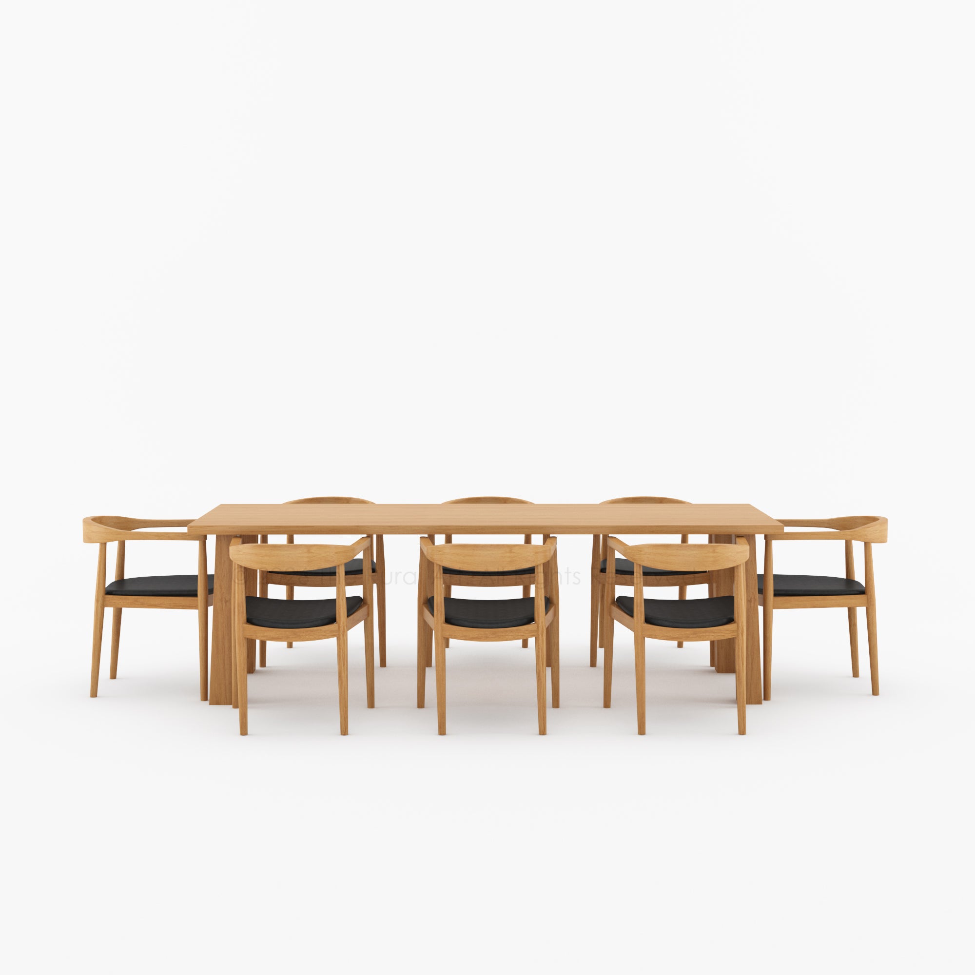 Lexington Modern Solid Wood Dining Table and Chair Set