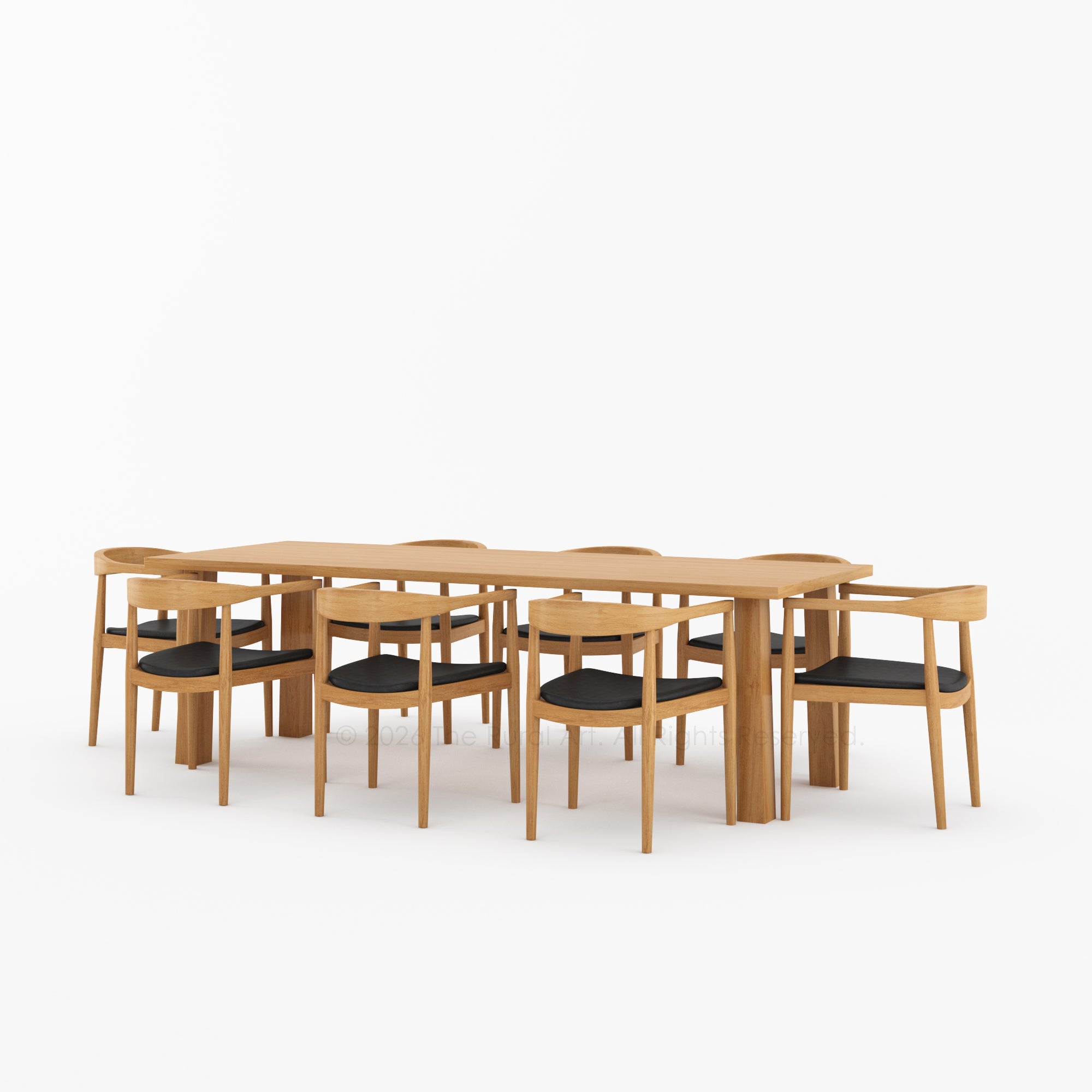 Lexington Modern Solid Wood Dining Table and Chair Set