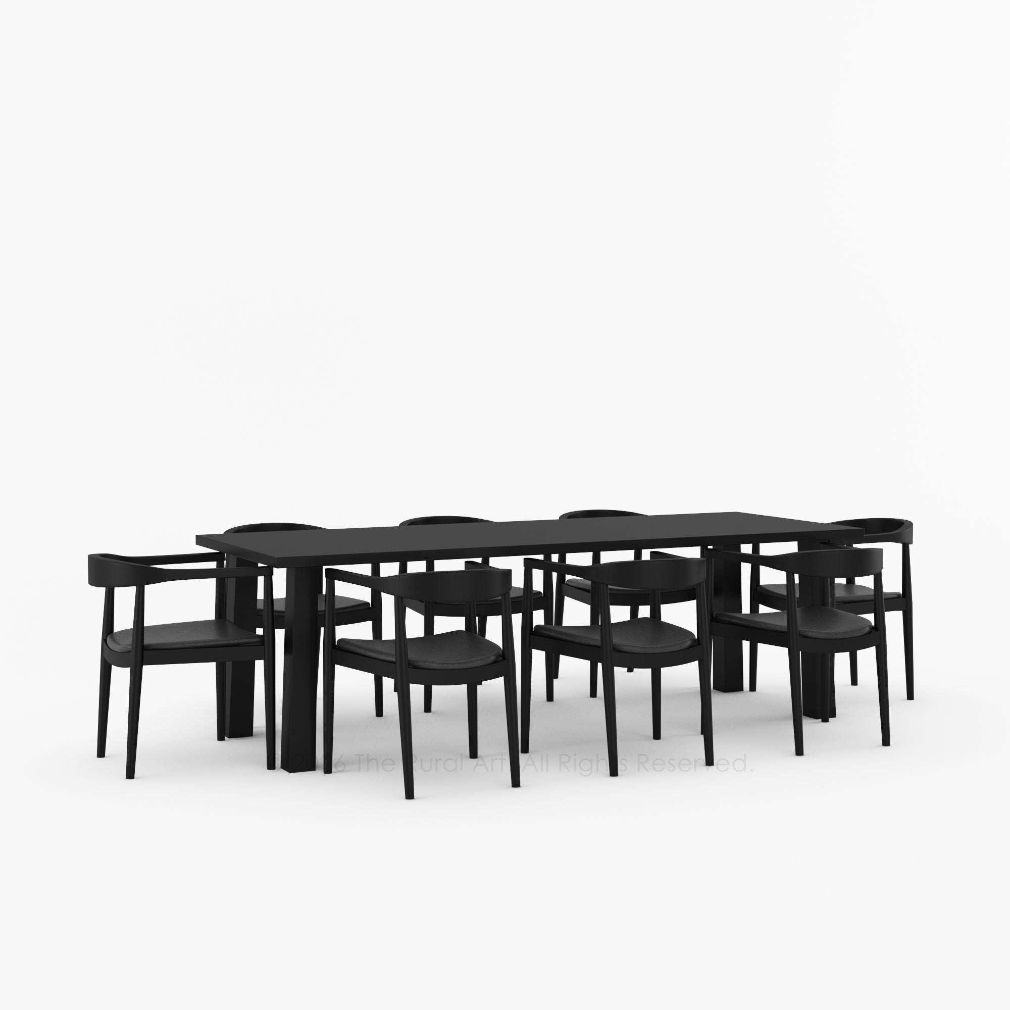 Lexington Modern Solid Wood Dining Table and Chair Set