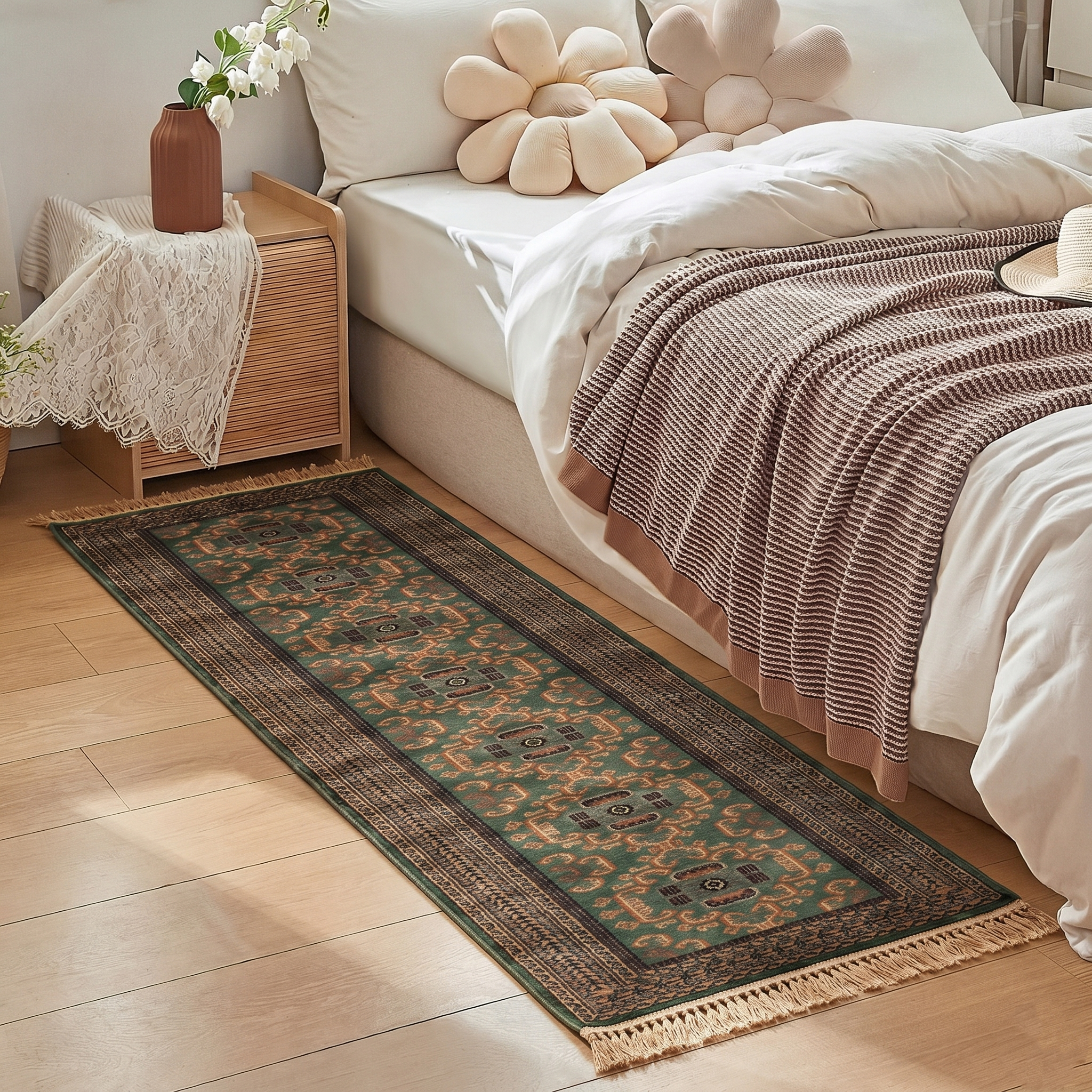 Verdier Traditional Hand-Knotted Wool Runner