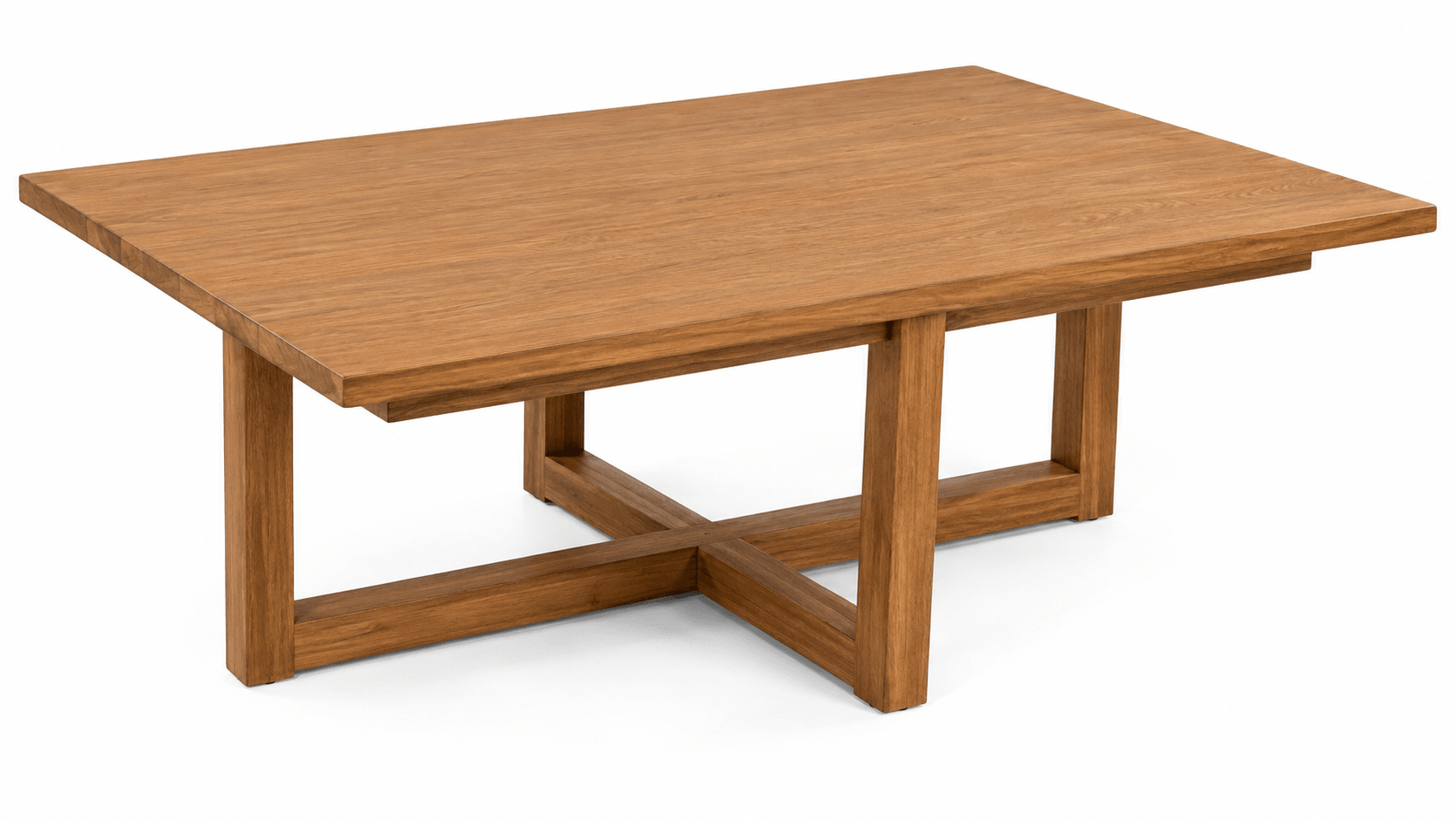 Decatur Solid Teak Wood Rectangular Coffee Table