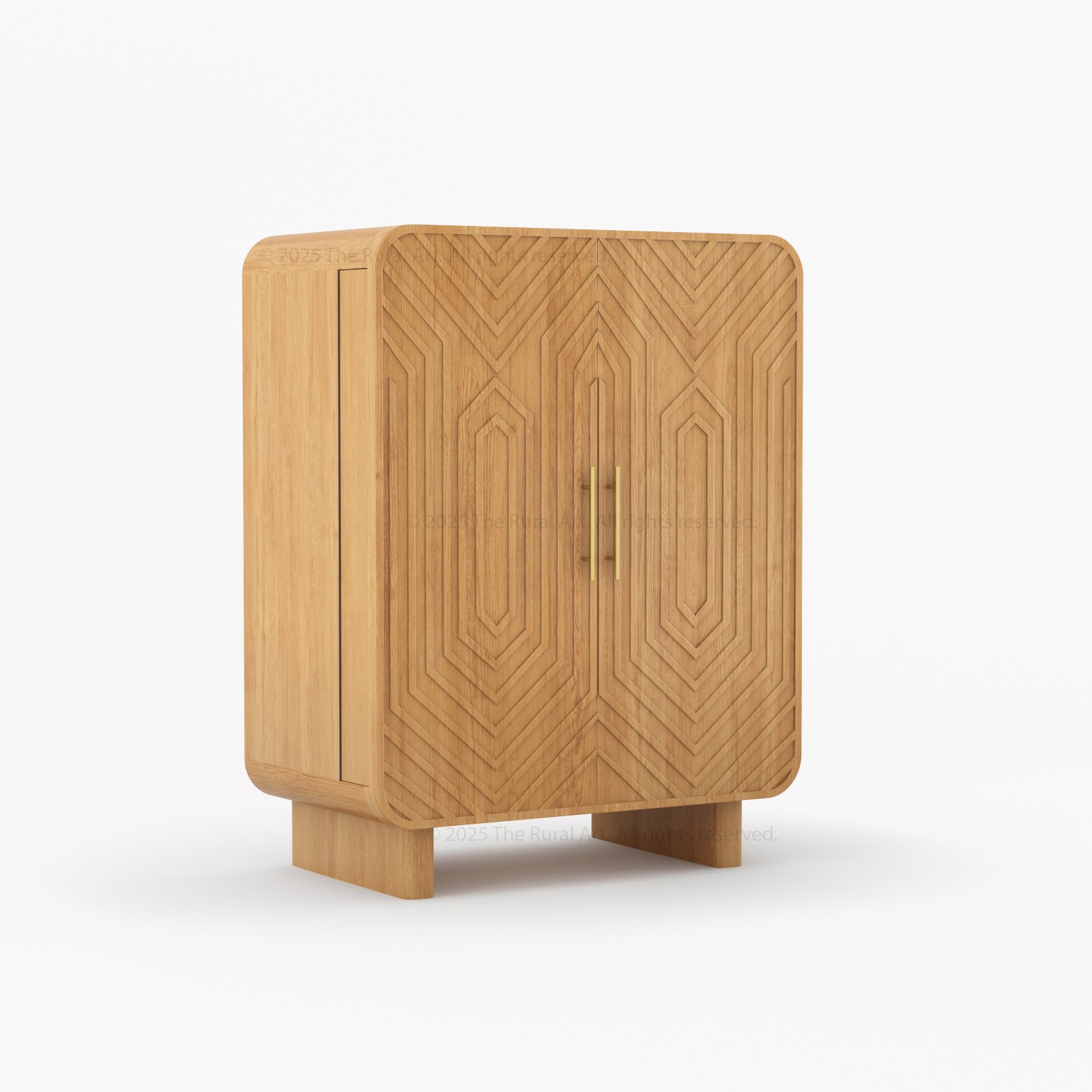 Claremont Dual-Tone Solid Wood Wine Bar Cabinet