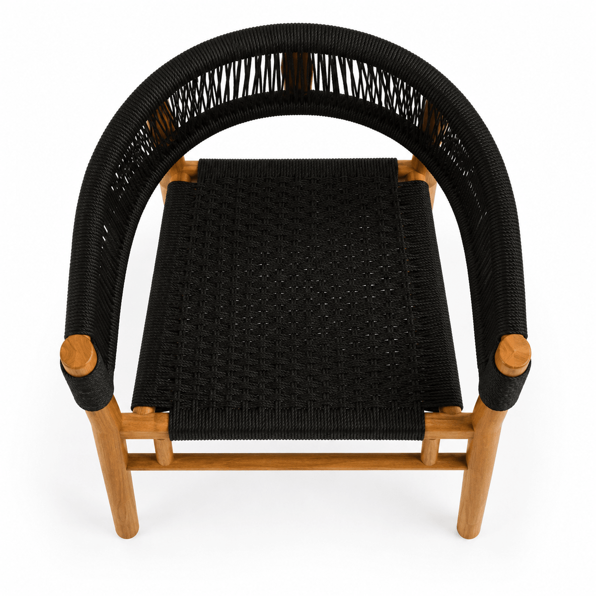 Valdez Solid Teak Wood Rope Dining Chair