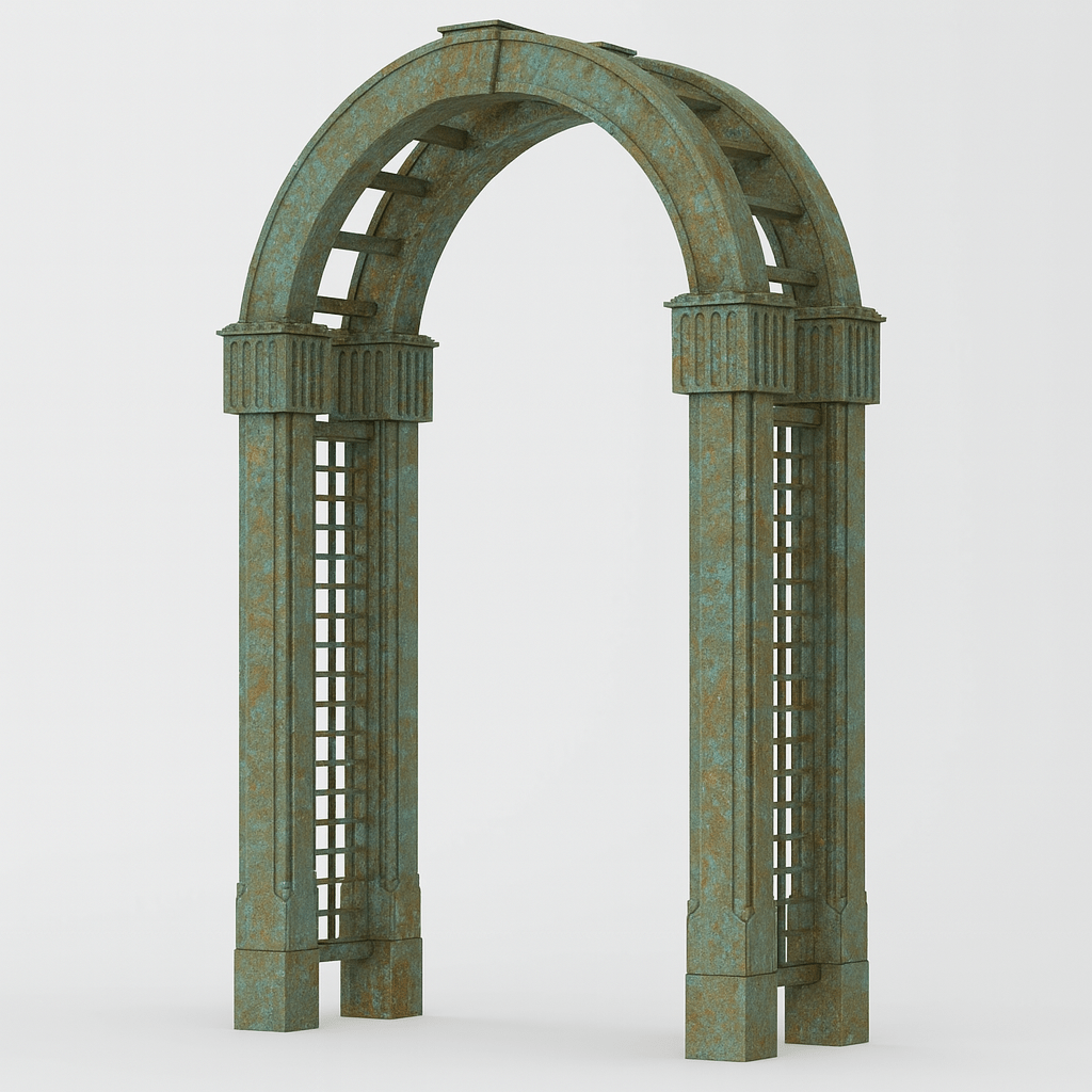 Edenvale Wrought Iron Garden Archway Arbor