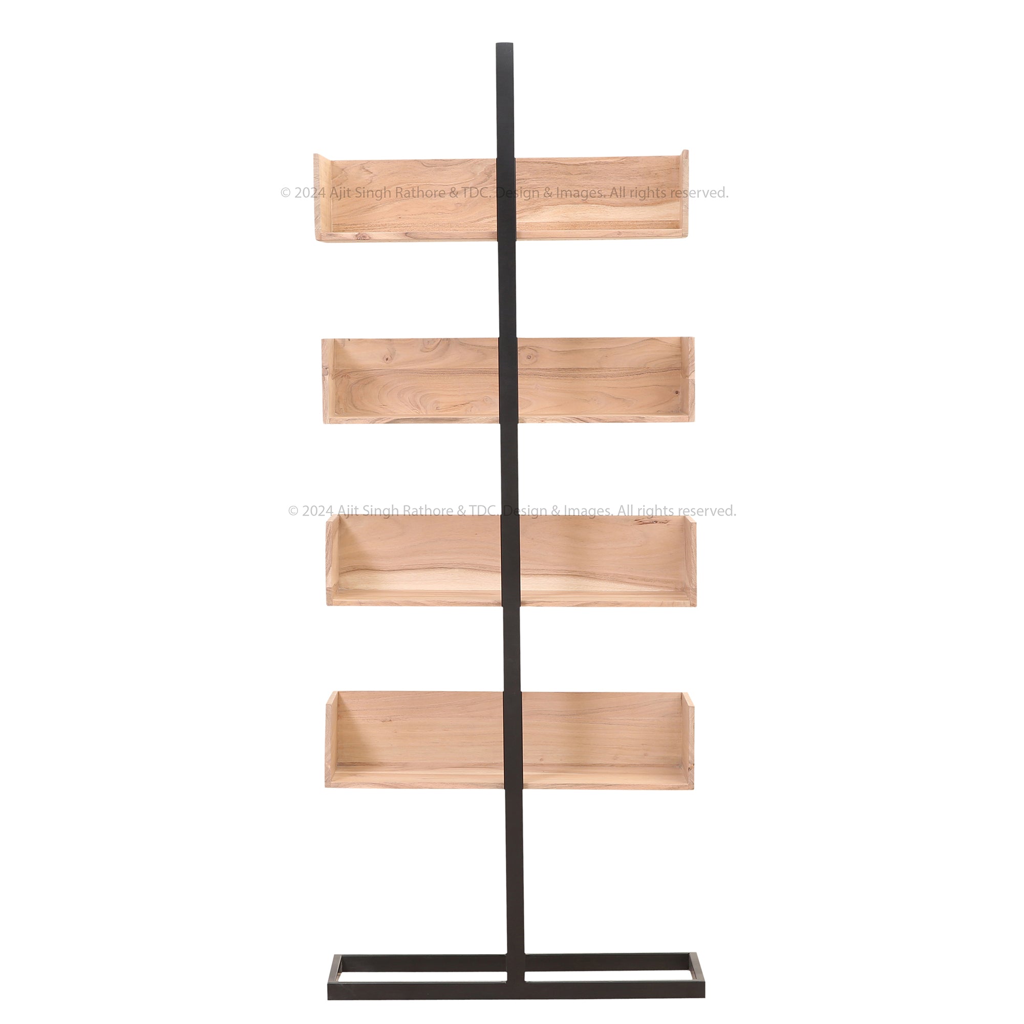 Somerville Vertical Rustic Bookshelf