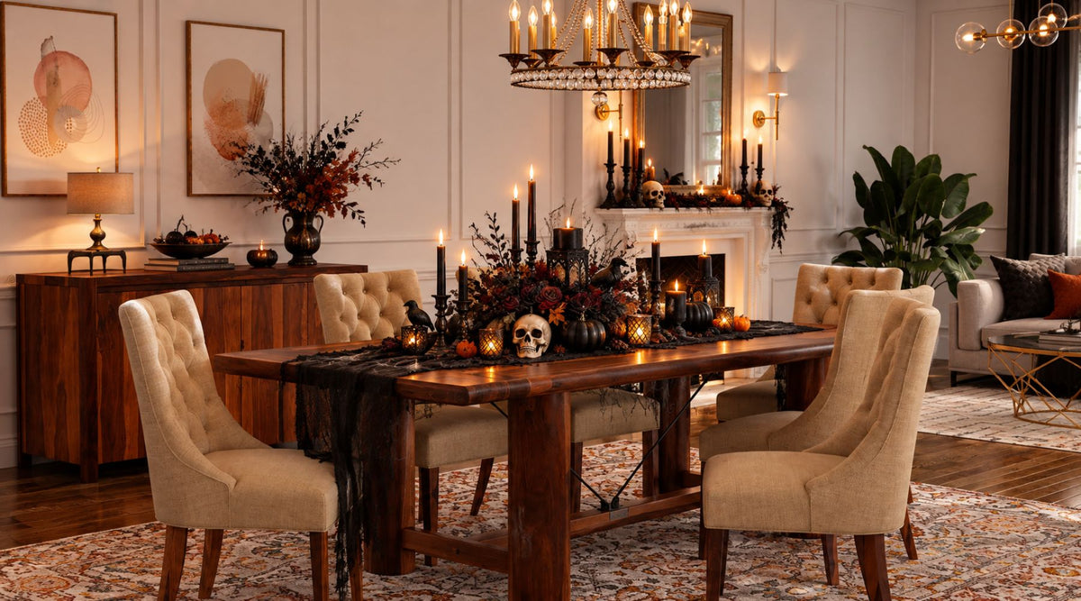 Dining Table Centerpiece Ideas for a Gothic Halloween