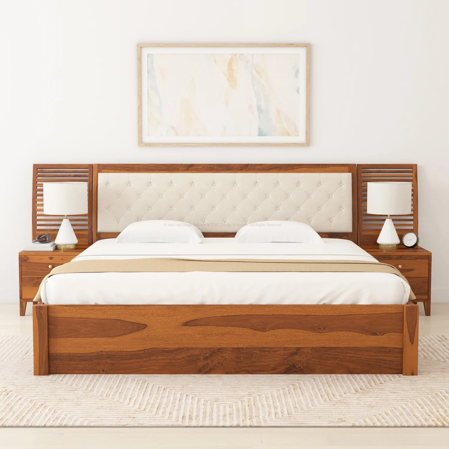 handcarved bed