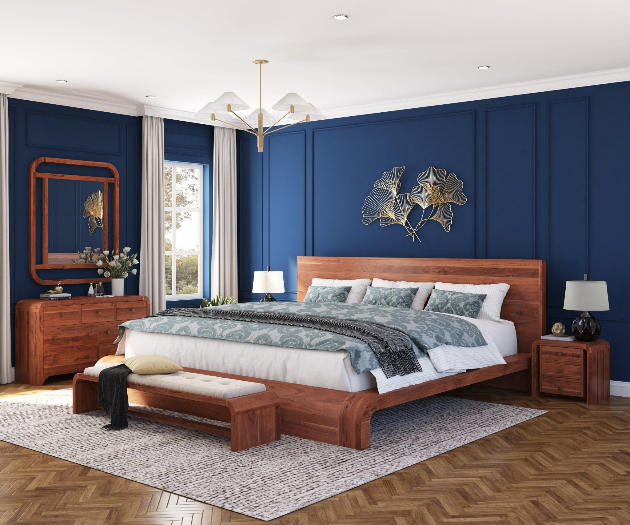 Stockton Solid Wood Bedroom Set