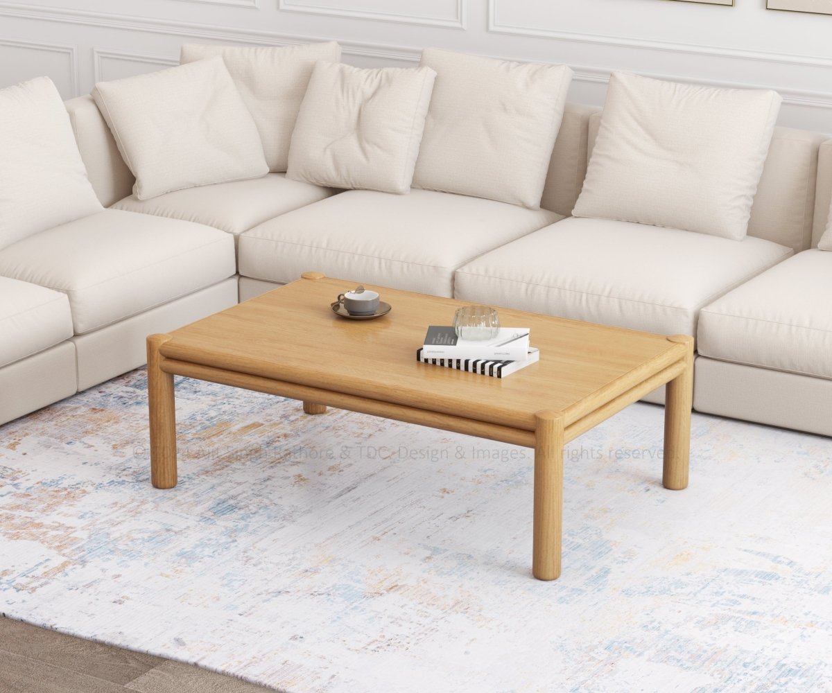 Anniston Teak Wood Rectangle Coffee Table