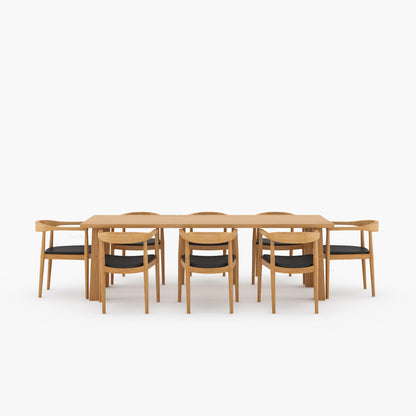 Lexington Modern Solid Wood Dining Table and Chair Set
