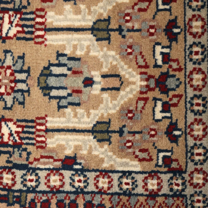 Bozeman Hand-Knotted Wool Oriental Rug – Dusty Rose, Crimson &amp; Ivory