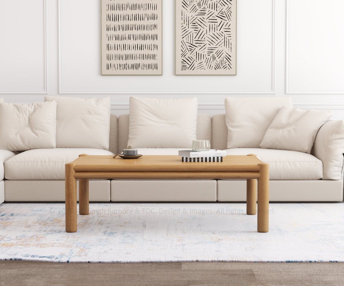 Anniston Teak Wood Rectangle Coffee Table