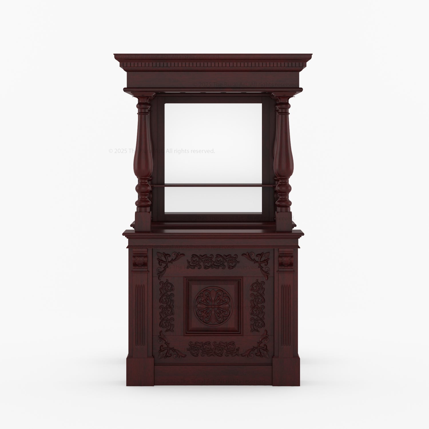 Italian Luxury Ornate Carved Wine Bar - Made in Italy