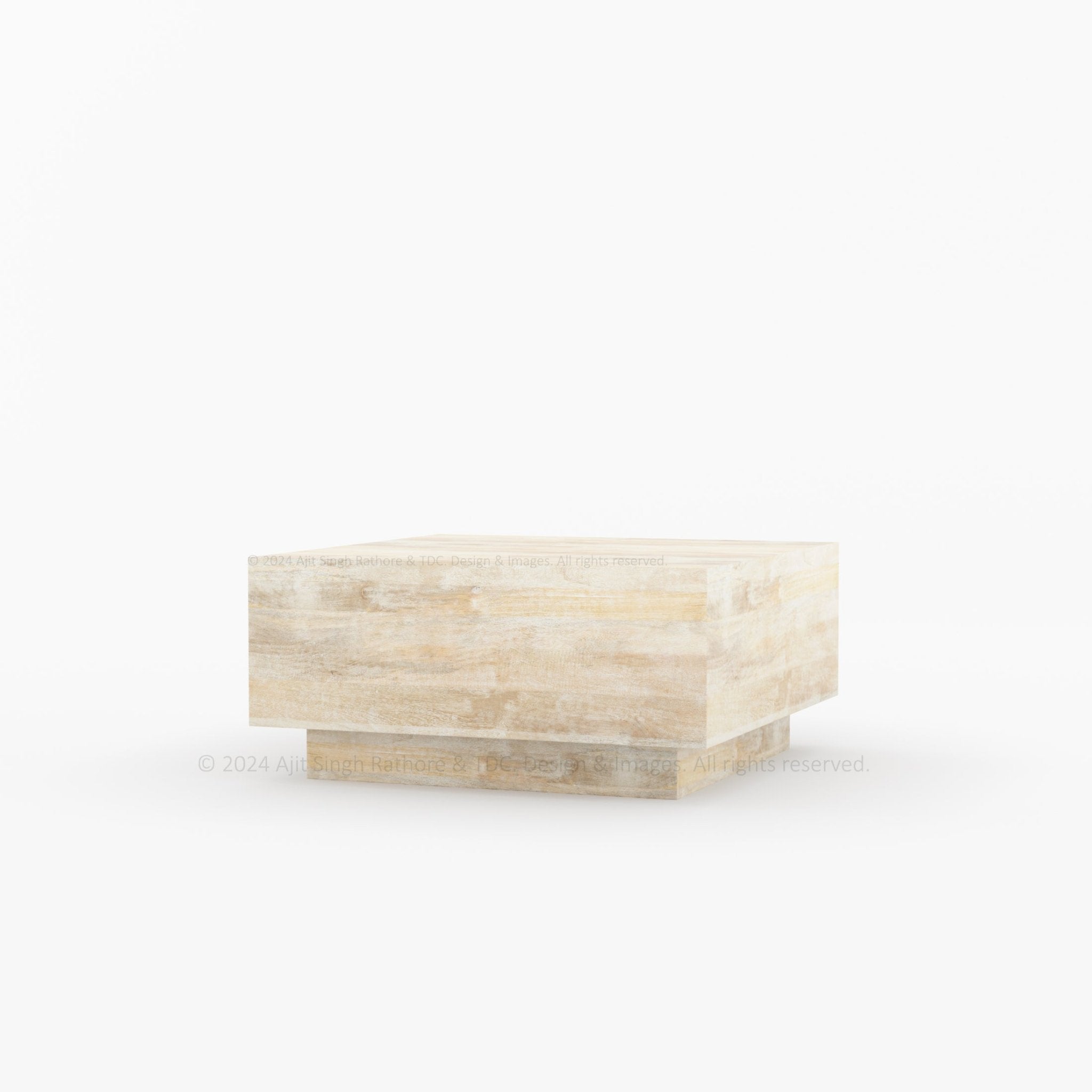 Rustic Mango Wood Square Coffee Table