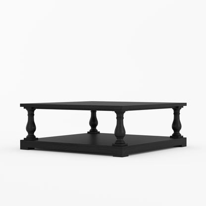 Eureka Modern Two-Tier Solid Wood Coffee Table