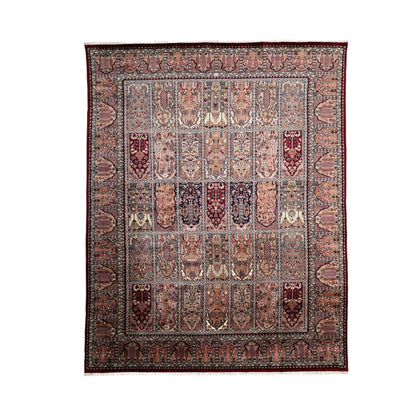 Bozeman Hand-Knotted Wool Oriental Rug – Dusty Rose, Crimson &amp; Ivory