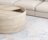 Long Beach Round Barrel Coffee Table with Storage