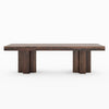 Dallas Ranch Rustic Solid Wood Double Pedestal Large Dining Table