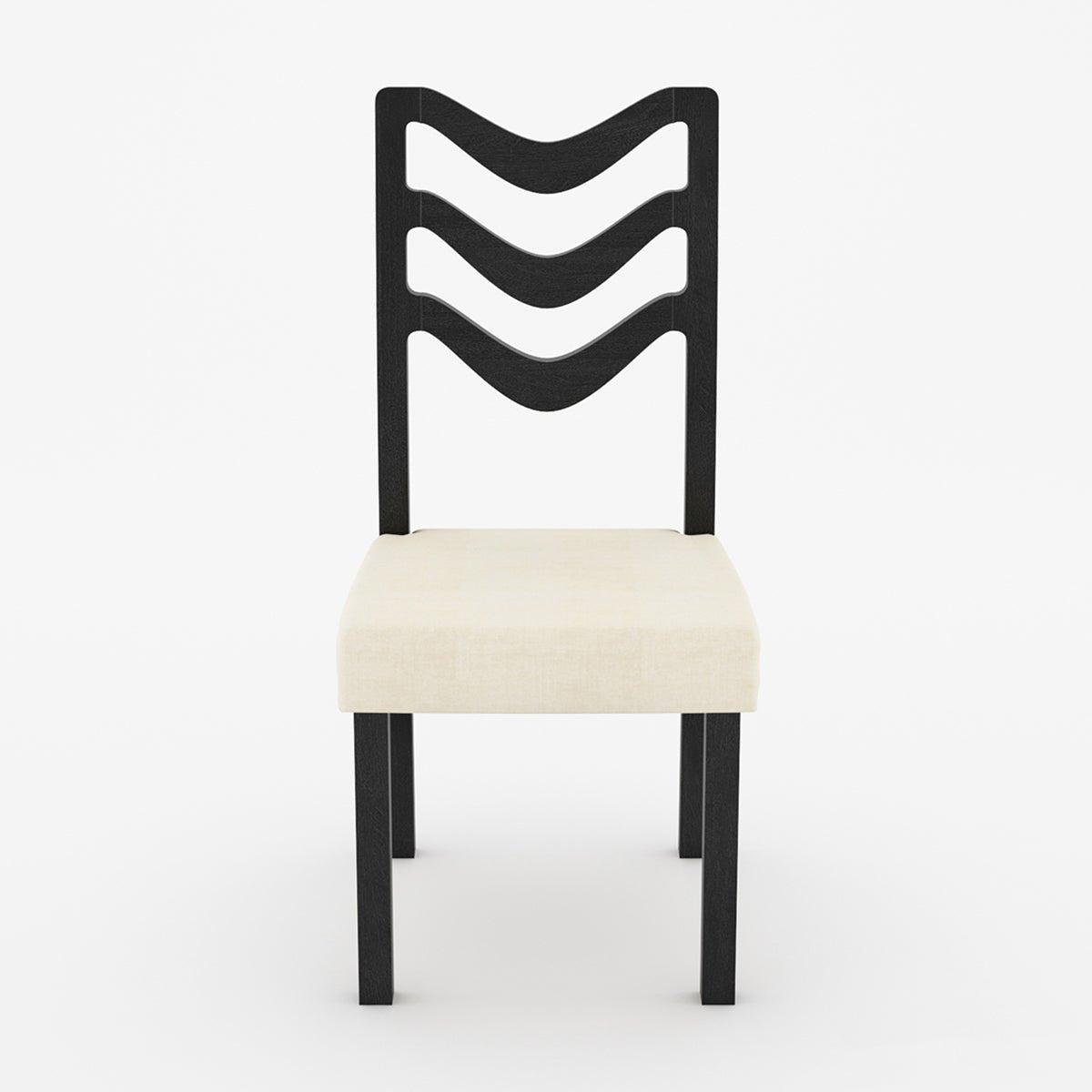 Zeeland Modern Solid Wood Geometric Dining Chair